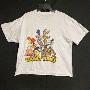 Looney Tunes Mens M Shirt White Tee Sylvester Bugs Taz Coyote Daffy Gang Cotton